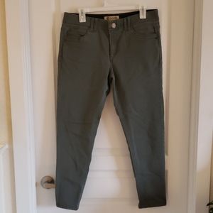 Democracy Green Jeans Pants Skinny Ankle Stretchy